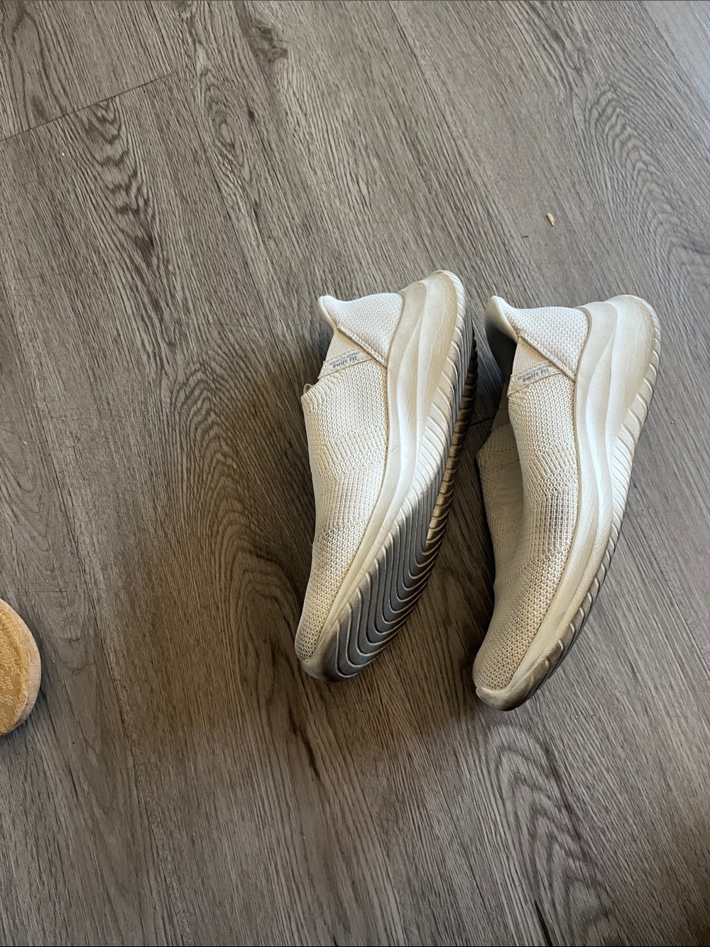 Lightweight Slip-On Knit Sneakers in Cream - Picture 4 of 6